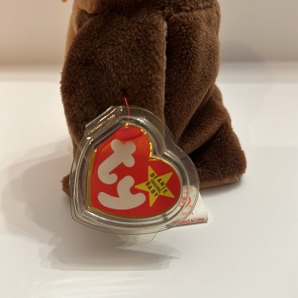 TY Beanie Baby HOOT THE OWL, 1995, With Tag Errors PVC - Picture 7 of 8